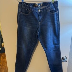 Seven7 Dark Blue Women's Skinny Jeans